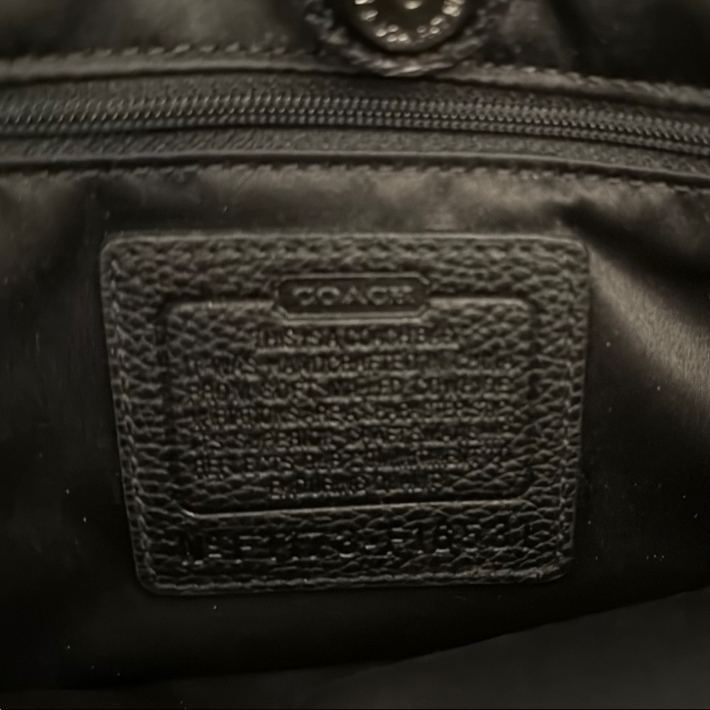 Coach Penelope turnlock black satchel tote bag - Picture 7 of 8